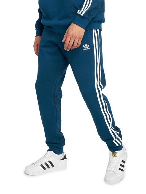 adidas jogginghose herren - blau baumwolle|Blaue Jogginghosen .